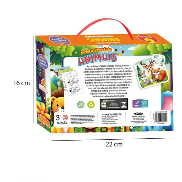 Maleta Divertida Tema Animais - Imagem 2