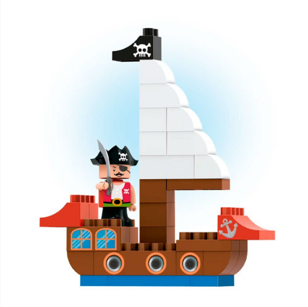 Brinquedo Blocos Navio Pirata - Imagem 2