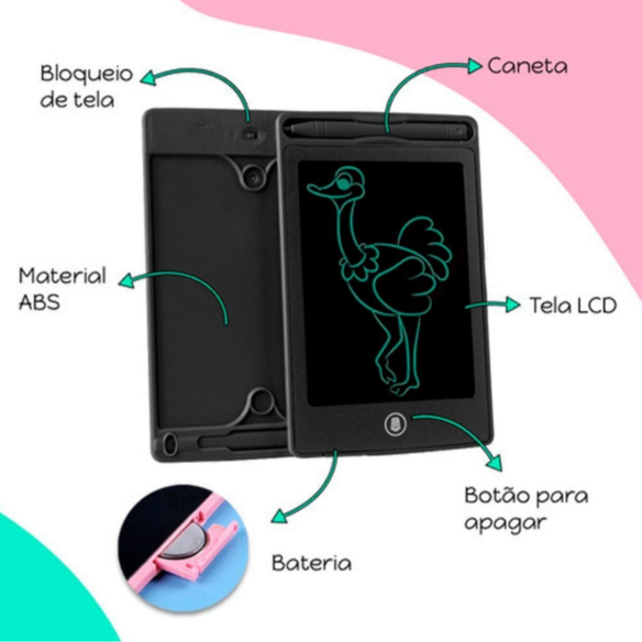 Lousa Mágica Tablet LCD 8.5" - Imagem 2