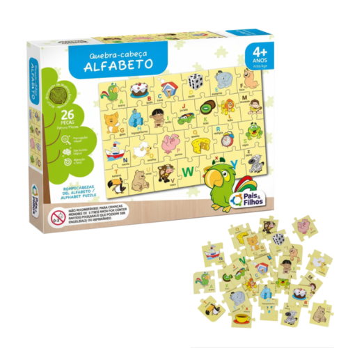 Jogo Quebra-Cabeça Alfabeto