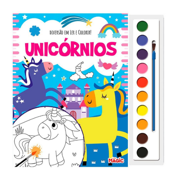 Livro De Colorir Com Aquarela