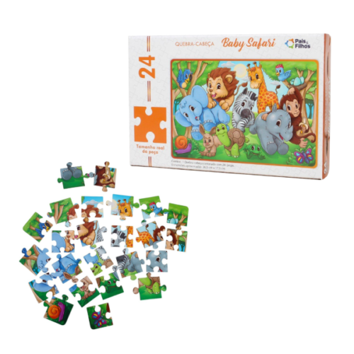 Quebra-Cabeça Baby Safari