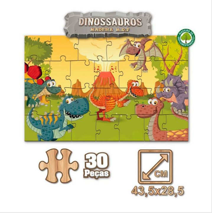 Quebra-Cabeça Dinossauros - Imagem 2