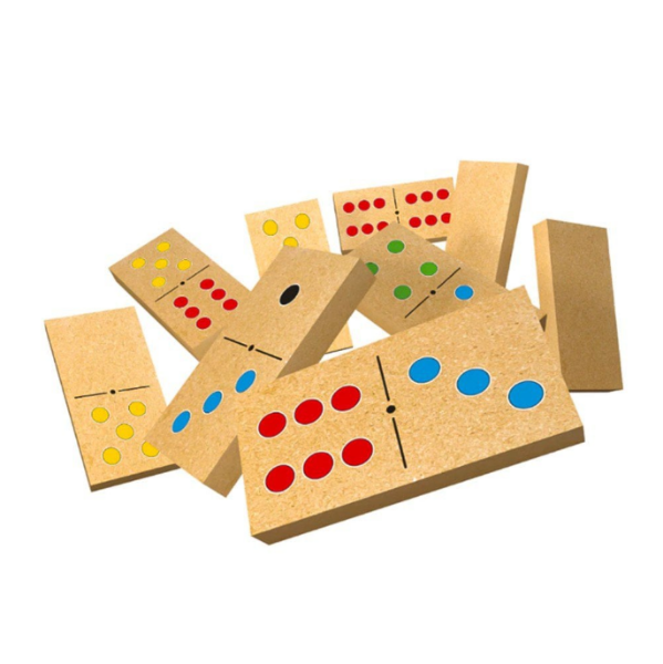 Jogo Dominó De Madeira Cores - Imagem 2