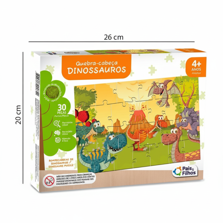 Quebra-Cabeça Dinossauros - Imagem 3