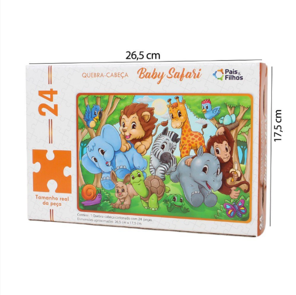 Quebra-Cabeça Baby Safari - Imagem 3