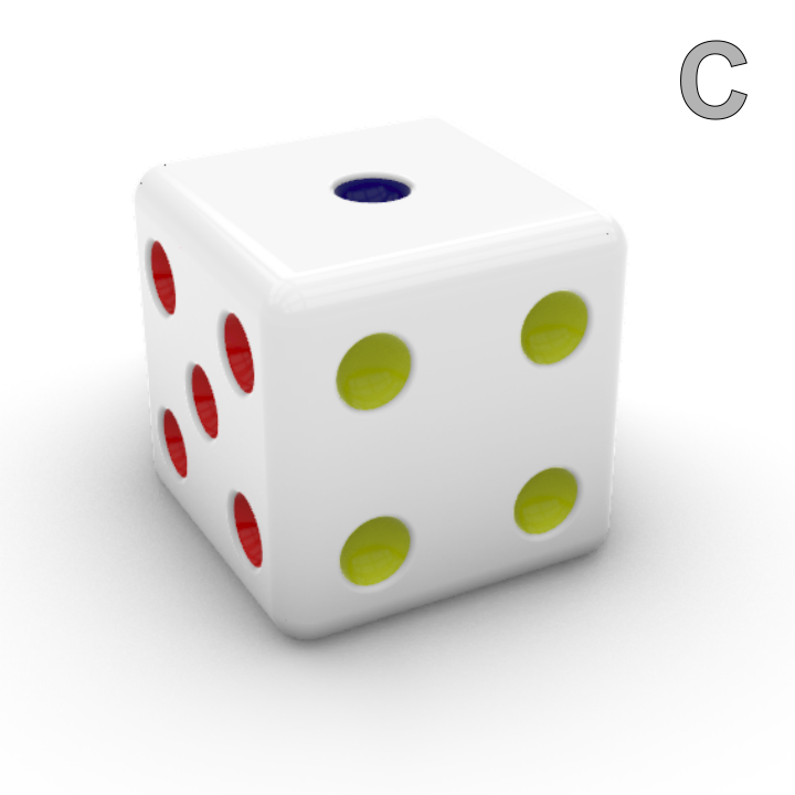 Dado Cúbico Cores Primárias - Imagem 4