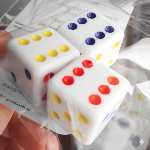 Dado Cúbico Cores Primárias